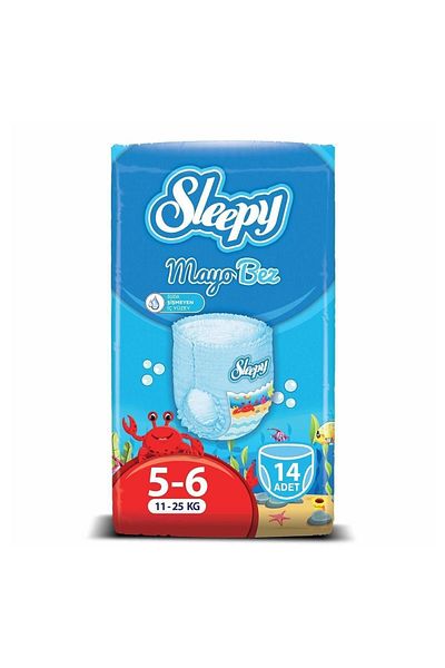 Sleepy Size 6 Xlarge Swimsuit Panty Diapers 14 Pieces 11-25 Kg