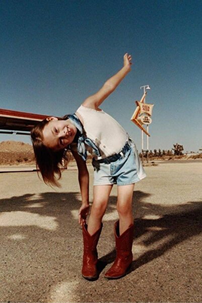 Pink Hippo Kids Kız Çocuk Çizgili Jean Bermuda Kot Şort