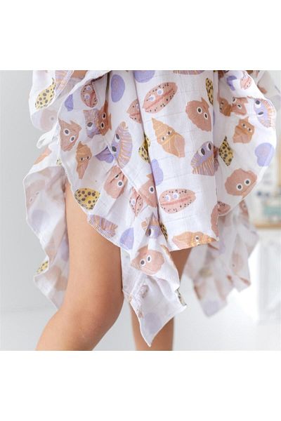 Mama Yoyo Baby&Kids Pink Mama Yoyo Muslin Poncho Shell