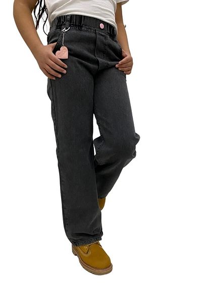Jannock Girl Child Elastic Waist Jeans, Age 9. 10 years. 11 years old. 12 Years, 13 Years. 14 years old. 15 years old. 16 years old.