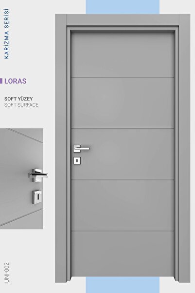 ALO KAPI MELAMİN KARİZMA LORAS İKİ ODA KAPISI, 76/204/9-13 CM