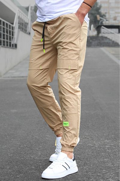 Madmext Herren Basic Kamel Jogginghose 5412