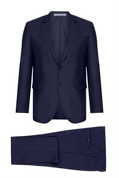 İgs Men's Navy Blue Slim Fit / Skinny Fit Std Suit