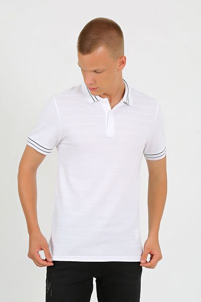 LACİVERTMEN 2153 Special Collection - Polo Neck Regular Fit Men's T-Shirt