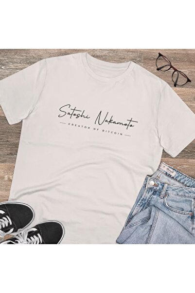 The Baski Bela unisex majica Bitcoin Satoshi Nakamoto Štampano