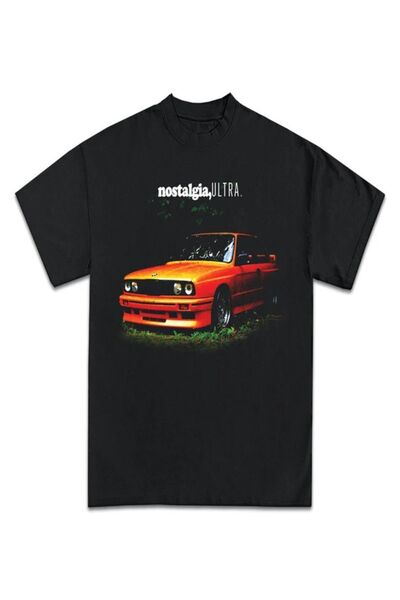 The Baski تي شيرت أسود مطبوع عليه E30 Car Nostalgia للجنسين