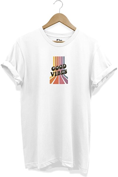 The Baski Bela unisex majica Good Vibes Štampano kratkih rukava T-shirt