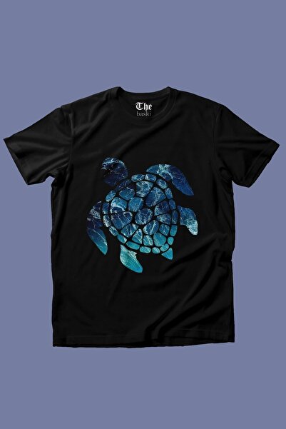 The Baski Crna Caretta Caretta Štampano letnja majica kratkih rukava T-shirt