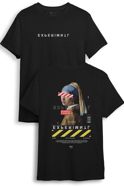 The Baski Unisex crna majica T-shirt - leđa Štampano, kratki rukav