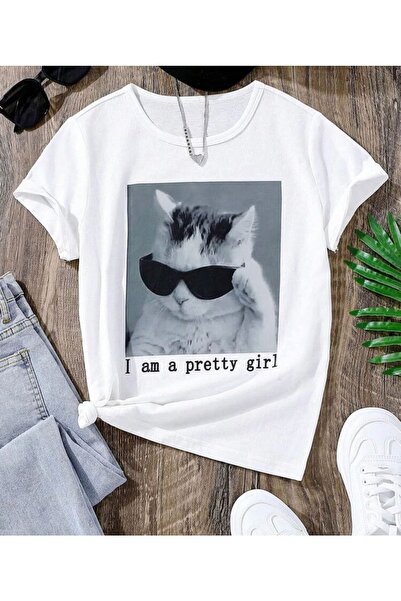 NoVibe Devojčice, ja sam lepa devojka Štampano T-shirt