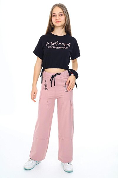 Joui Co Set de vară dublu de vară pentru fete, din bumbac pieptănat compact, 100% bumbac