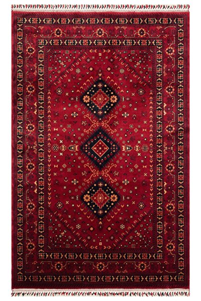 Eko Halı Nostalji 961 Red Uşaklı Kadınların Yoğun El Emeği Ile Şekillenen Öze...