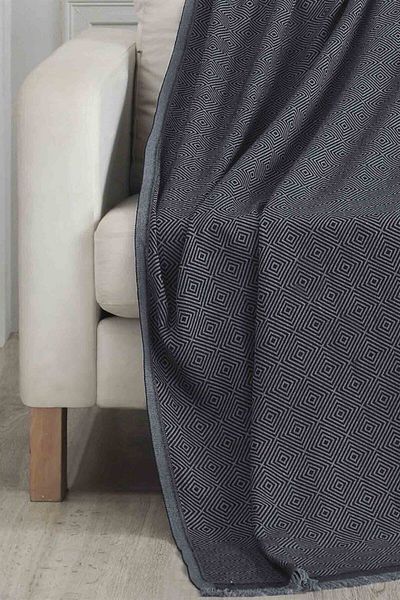 Denizli Concept Μαύρο κάλυμμα καναπέ 175x230 cm - Μοντέρνο σχέδιο, ανθεκτικό και εύκολο στο καθάρισμα