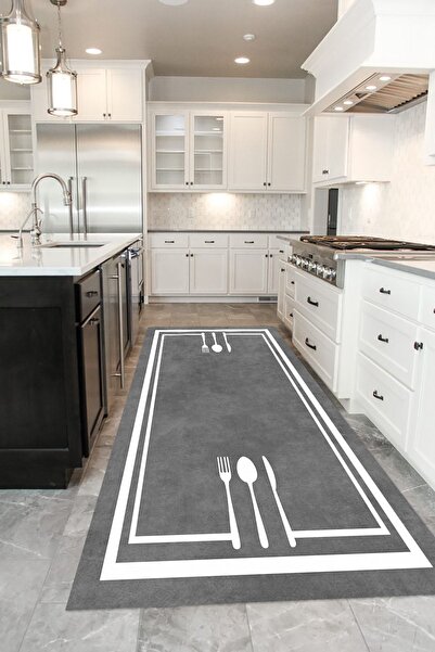 HaLıFoRuM Dekoratif Kaymaz Taban Yıkanabilir Mutfak Halısı S4-mtf-dot-sm-361