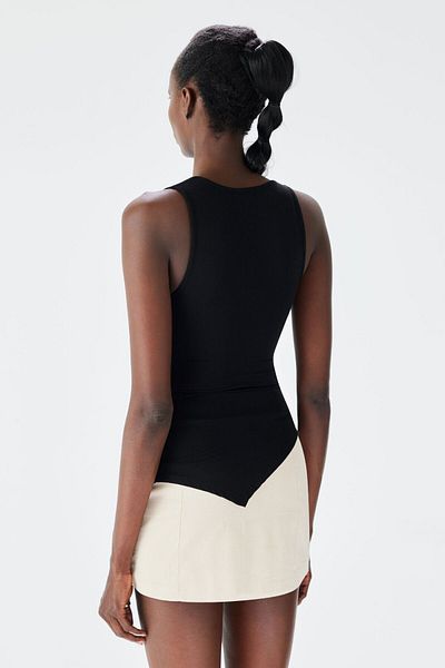 IAMNOTBASIC Black Eva Top