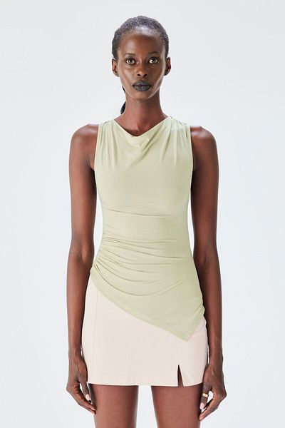 IAMNOTBASIC Green Eva Top