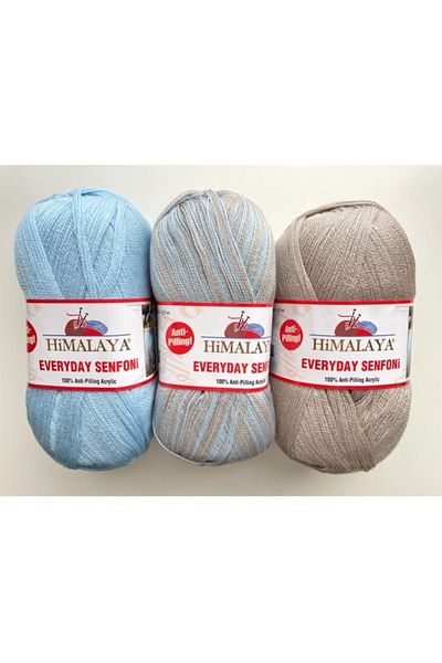 Himalaya Everyday Symphony / Light Blue |   Milk Brown / 71016 / Pack of 3