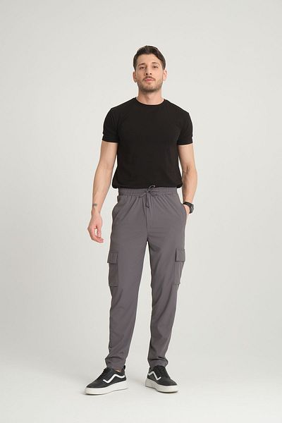 inpool Men's, regular fit, water repellent (proof), parachute fabric, cargo pocket, rubber pants 24INP276