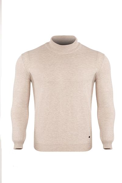 Tony Montana Μεγάλο Μέγεθος Classic Fit Basic Half Fisherman Knitwear