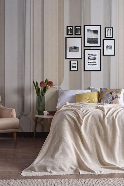Miabella Home Pique Double, Summer Pique 100% Cotton, Double Bedspread, Tasseled Edge, Soft