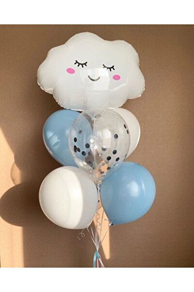 Parti Station مجموعة بالونات السحابة لعيد الميلاد - باقة مفهوم السحابة بنمط ا...