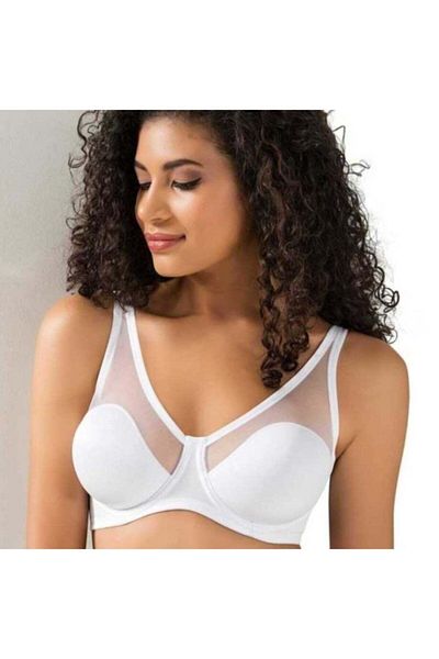 Le Jardin Λευκό Fenetta Tulle Coated C Cup Sutien 9200