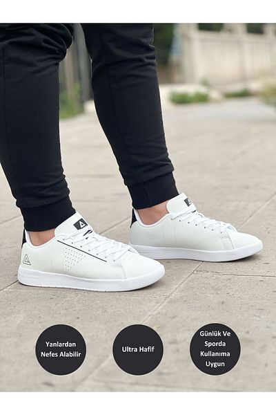 Peak Unisex White Non-Slip Sole Orthopedic Guaranteed Comfortable Lightweight Daily Walking Running Sneaker Sports Shoes