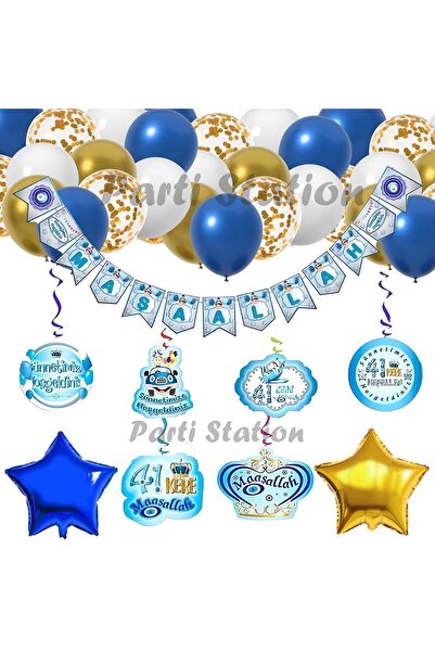 Parti Station Sünnet Balon Seti Maşallah Yazısı Sünnet Parti Balon Set Maşall...
