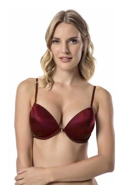 Le Jardin Γυναικείο σουτιέν Claret Red με επένδυση