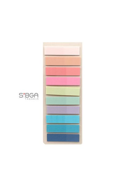 sibga tasarım Transparent Colored Postit Post-it Post It.Bookmark Bookmark Postit Sticker Note Paper 200 Sheets