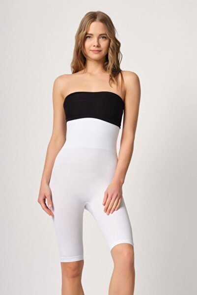 Emay İç Giyim Ženski beli dugi korzet bokserice