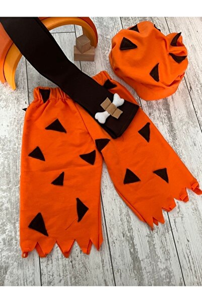 Didem'in Masalı Kostüm Bam Bam Pantolon Kuşak Şapka Takım