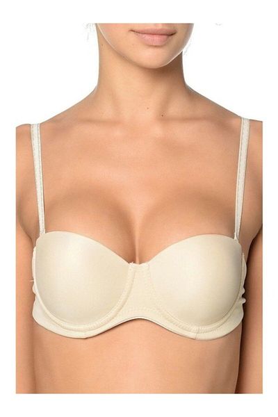 Orkide Women's Skin Strapless Unpadded Bra 2550t
