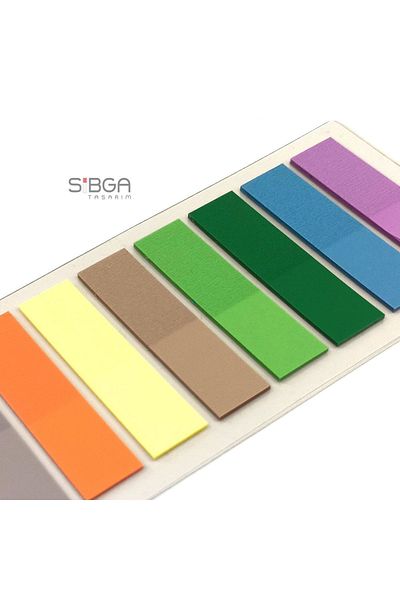 sibga tasarım Transparent Colored Postit Post-it Post ItBookmark Bookmark Postit Sticker Note Paper 200 Sheets