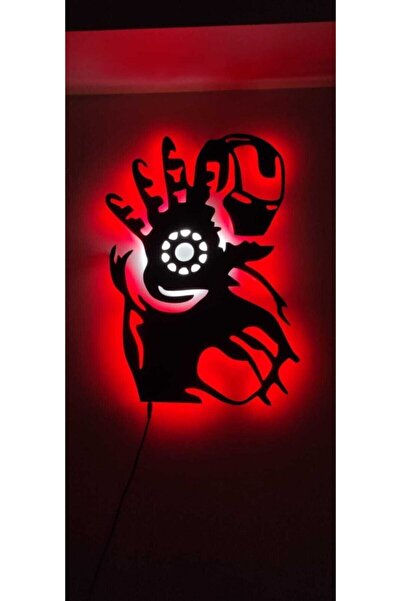 Iron Man Avengers Led Işıklı Tablo