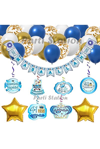 Parti Station Sünnet Balon Seti Maşallah Yazısı Sünnet Parti Balon Set Maşall...