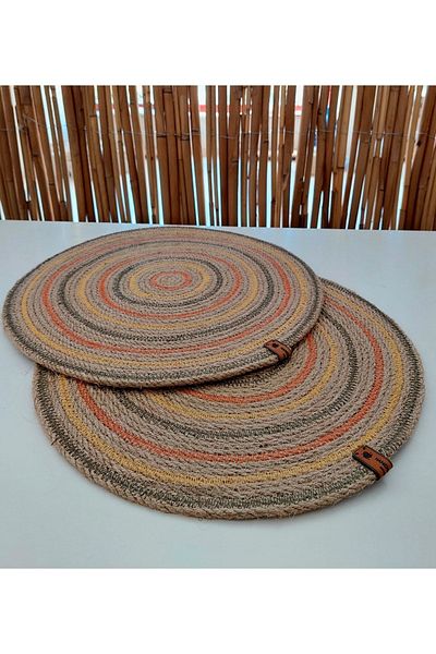 HandmadeSNM مصممة خصيصًا، مصنوعة يدويًا، طبق مكون من قطعتين، مفرش أطباق، خاص