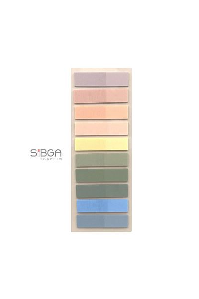 sibga tasarım Transparent Colored Postit Post-it Post ItBookmark Bookmark Postit Sticker Note Paper 200 Sheets