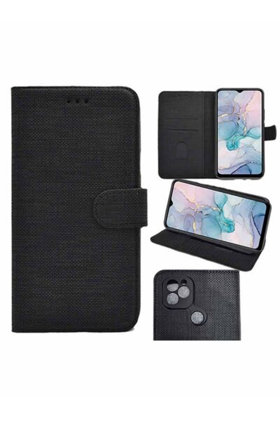 General Mobile Gm 22 - Gm 22s (G312) Kapaklı Cüzdan Kılıf Kumaş Desenli Suni ...