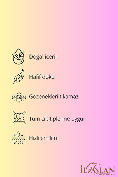 ilaslan international Hindistan Cevizi Yağlı Nemlendirici El ve Yüz Mango Kremi Tüm Cilt Tipleri Moisturizer 40 ml