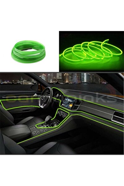 MeyZone Araç Içi Torpido Ledi Şerit Led Ip Led Neon Yeşil 2 Metre