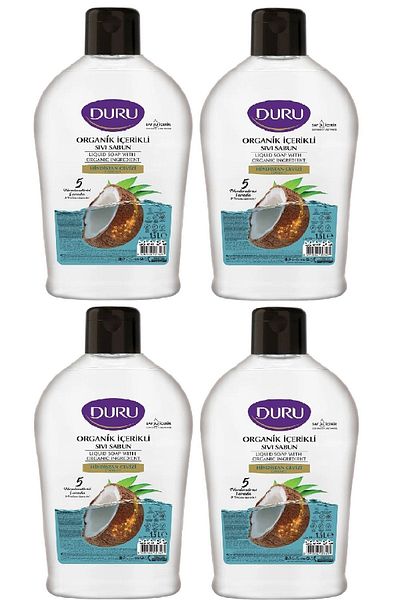 Duru Organic Content Liquid Soap Coconut 1.5 lt x 4 Pieces