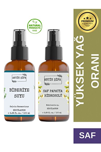Antik Şifa Biberiye Suyu Ve Papatya Suyu Seti -gerginlik Hidrosolü Seti (2X10...