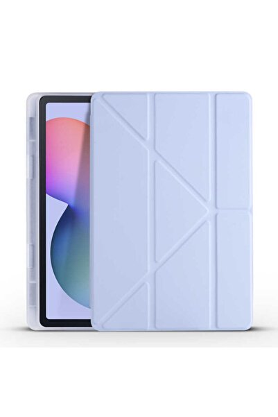 TEKNETSTORE Samsung Galaxy Tab S6 Lite Sm-p610/p620 10.4" Kılıf Kalem Bölmeli Standlı Katlanabilir Silikon Kapak