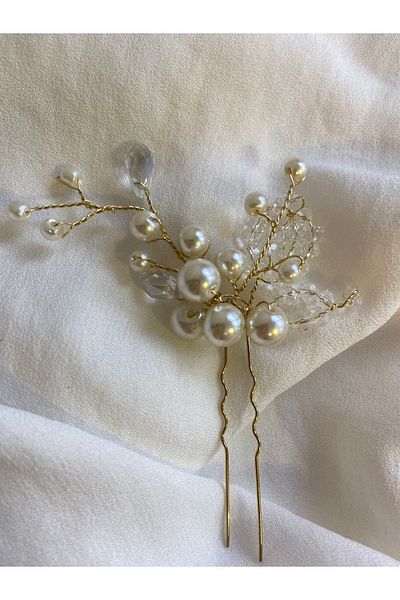 Pearly Handmade Νυφική ​​πόρπη Incu Crystal Stone για αρραβώνα και γάμο