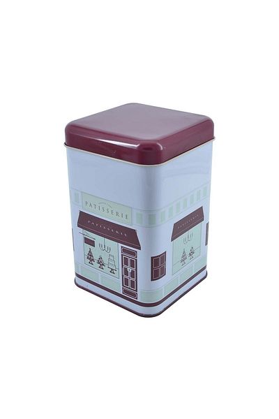 EVLE Patterned Square Metal Storage Container 11x11cm Ef022-f7