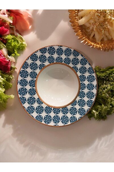 Limboda Bonna Lotus Çukur  Makarna Tabağı 28cm