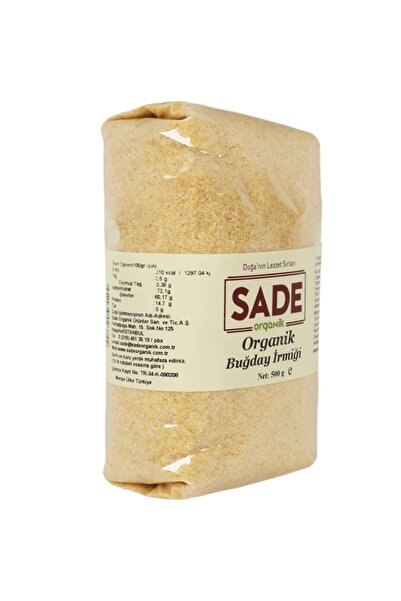 Sade Organik Buğday İrmiği 500g