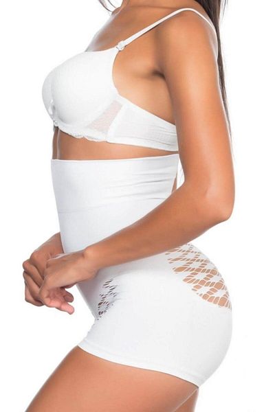 Emay İç Giyim Corset cu talie înaltă fără cusături Emay White 2063 Alb