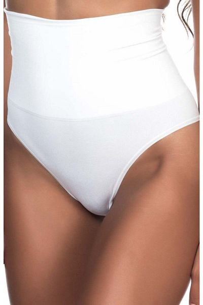 Emay İç Giyim Women's White Seamless Double Layer Brasil Slip Corset